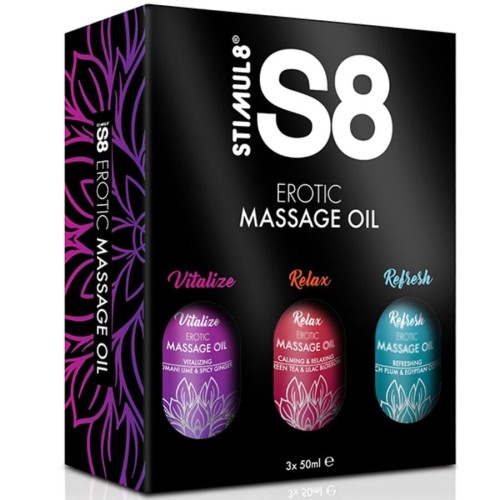 STIMUL8 - S8 OLEJEK DO MASAÅ»U BOX 3 X 50 ML